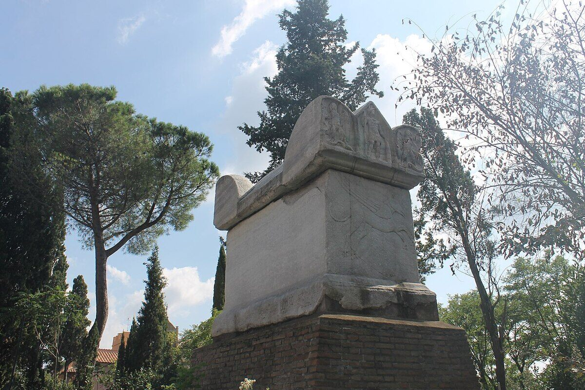 Dettaglio della zona Tomba di Nerone a Roma