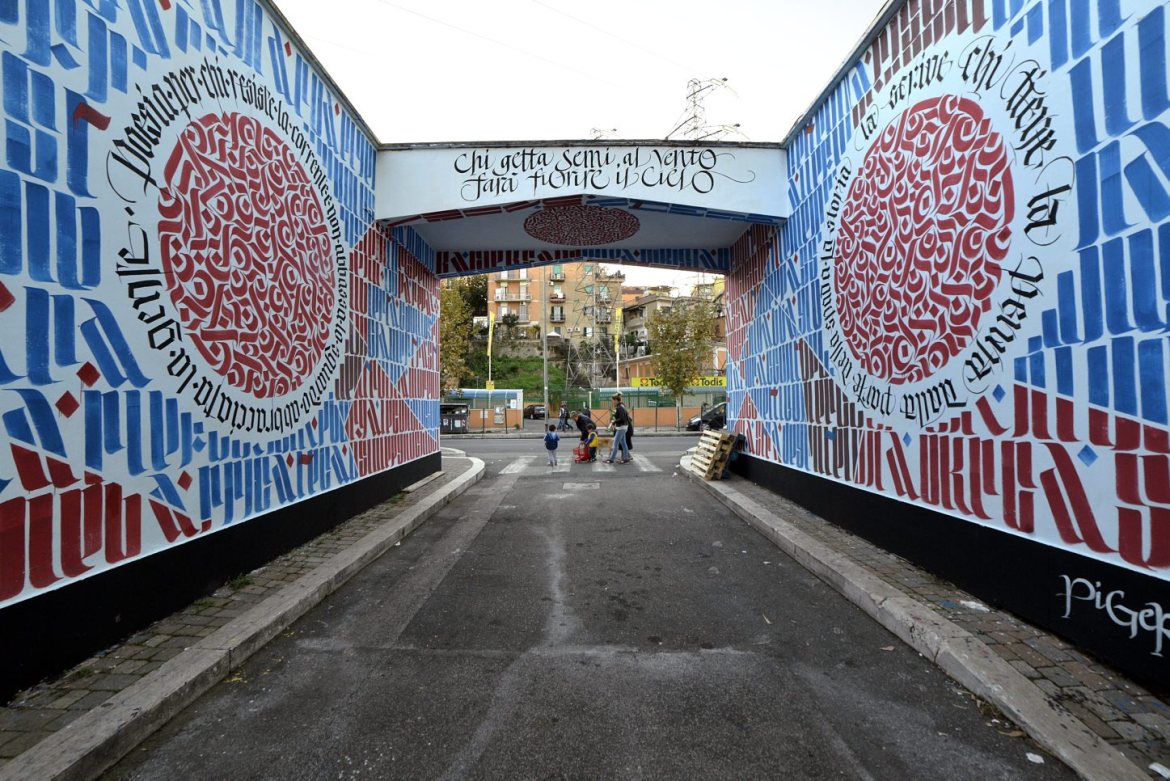 Dettaglio del quartiere Trullo a Roma