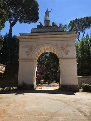 Dettaglio di Villa Borghese a Roma
