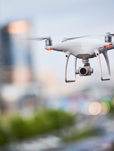 Immagine di un drone, una innovazione utilizzata da Areti nelle sue attività