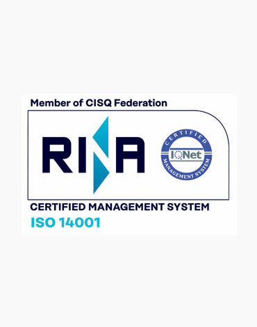 Logo della certificazione ISO 14001 di Areti