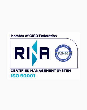 Logo della certificazione ISO 50001 di Areti