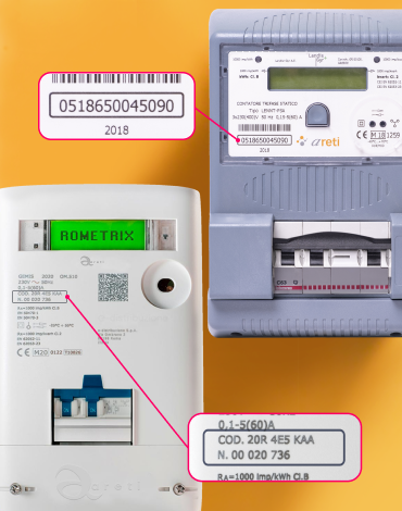 Areti - dove trovare il numero matricola dei suoi misuratori