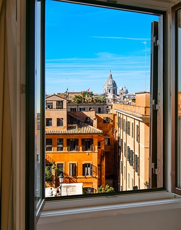 Vista di Roma città in cui Areti gestisce l'illuminazion pubblica